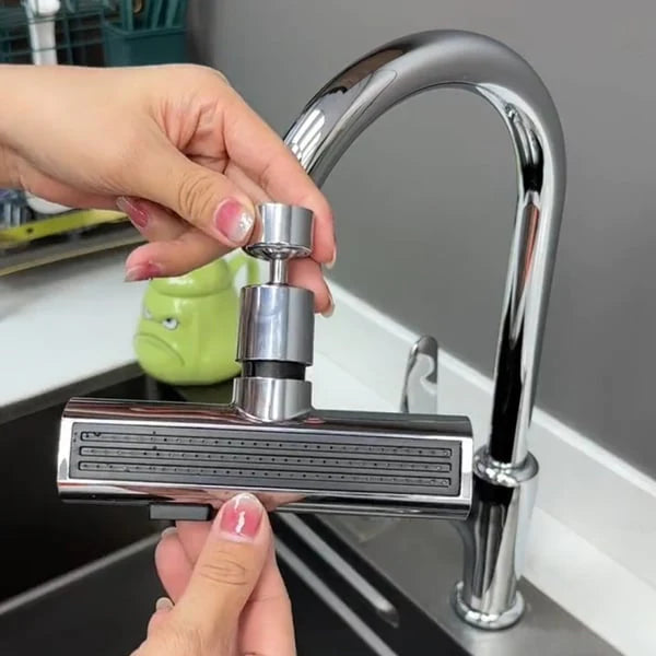 AquaFlow 360° - Ahorra tiempo y agua sin notar la diferencia.