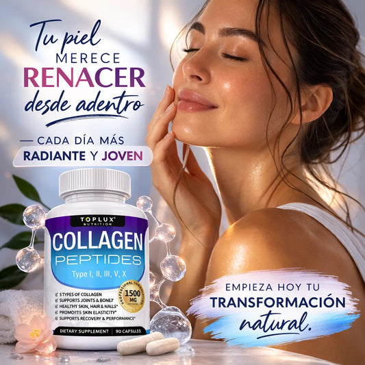 Collagen Peptides™ – Vitalidad y fuerza para tu piel y cabello con 5 tipos de colágeno.