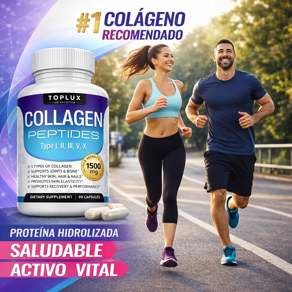 Collagen Peptides™ – Vitalidad y fuerza para tu piel y cabello con 5 tipos de colágeno.