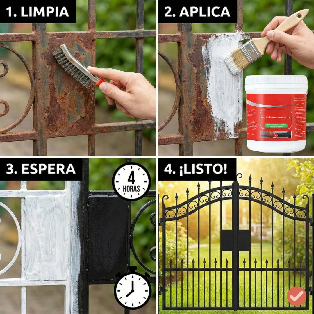 AntiOx® Plus - Convierte y sella el óxido rápidamente.