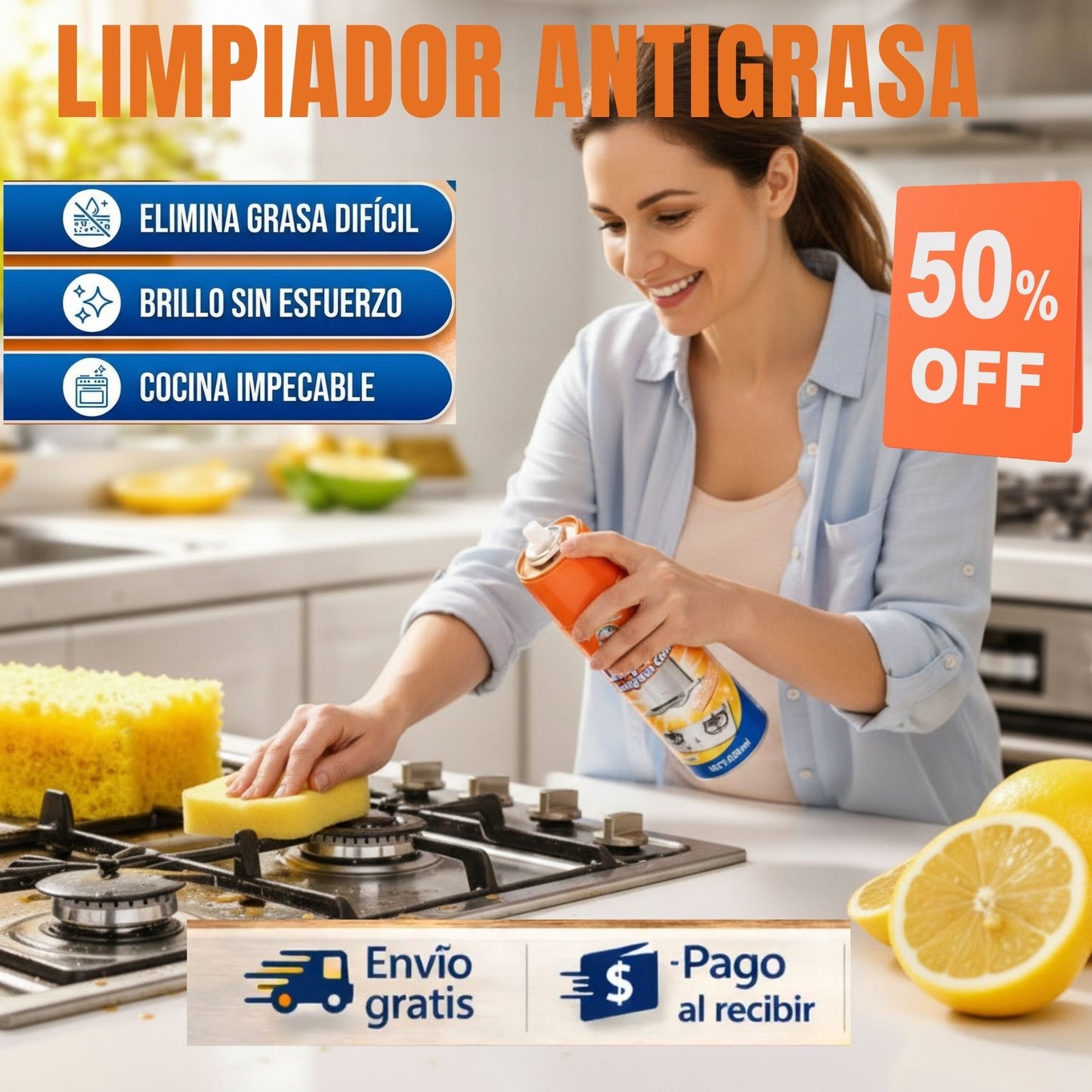 ✨ UltraClean Antigrasa® - Desengrasado profesional elimina la grasa al instante!