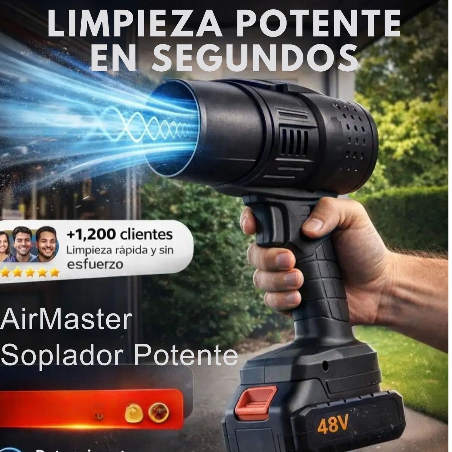 AirMaster - Solpador 48v + Maleta + 2 baterias