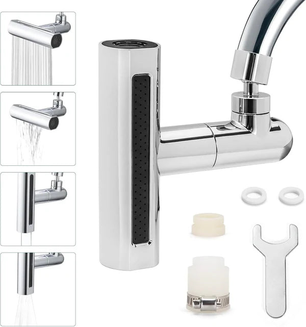 AquaFlow 360° - Ahorra tiempo y agua sin notar la diferencia.